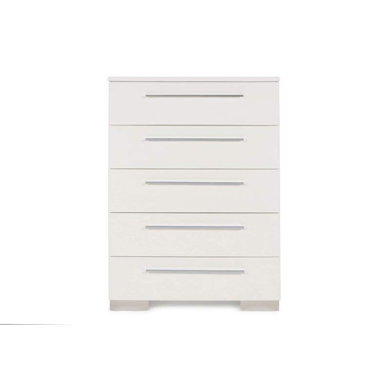 New Classic Furniture Sapphire Solid Wood 5Pc Bedroom Set in White