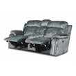 New Classic Furniture Tango Fabric Power Console Loveseat in Shadow Gray