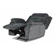 New Classic Furniture Tango Polyester Fabric Glider Recliner in Shadow Gray