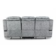 New Classic Furniture Tango Polyester Fabric Power Recliner Sofa in Shadow Gray