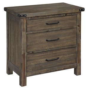 new classic furniture galleon solid wood nightstand in walnut