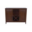 New Classic Furniture Bixby Traditional Solid Wood Server in Brown