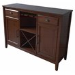 New Classic Furniture Bixby Traditional Solid Wood Server in Brown