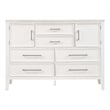 New Classic Furniture Andover Transitional Solid Wood Dresser in White