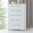 New Classic Furniture Sapphire Modern Solid Wood Chest in White