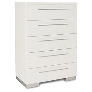 New Classic Furniture Sapphire Modern Solid Wood Chest in White