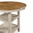 New Classic Furniture Mitchell 5-Piece Solid Wood Counter Set in Brown