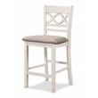 New Classic Furniture Cori 5-Piece Solid Wood Counter Dining Set in Brown/White
