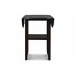 New Classic Furniture Gia Solid Wood Counter Drop Leaf Table w/ Chairs in Ebony