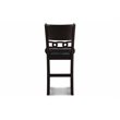 New Classic Furniture Gia Solid Wood Counter Drop Leaf Table w/ Chairs in Ebony