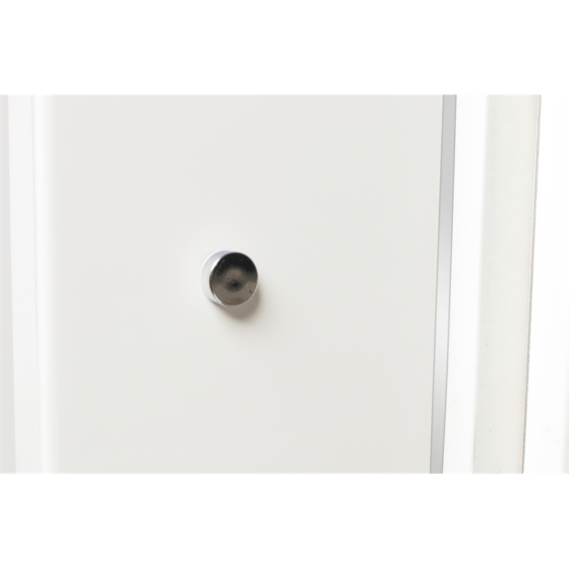 New Classic Furniture Sapphire Contemporary Solid Wood 6/6 Ek Bed in White