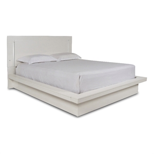 New Classic Furniture Sapphire Contemporary Solid Wood 6/6 Ek Bed in White