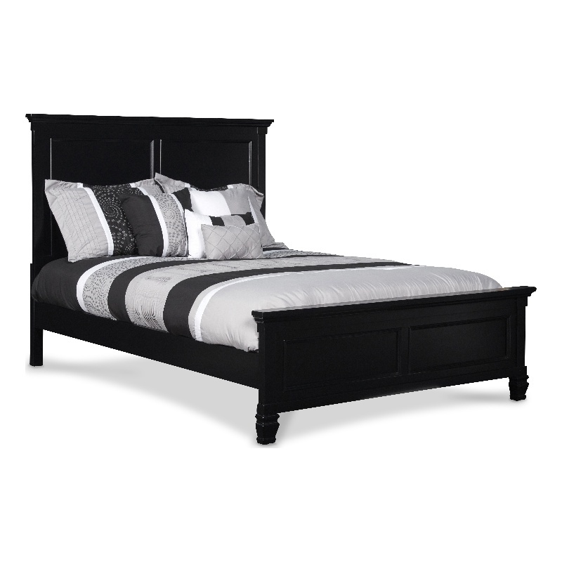 New Classic Furniture Tamarack Contemporary Solid Wood 4/6 Full Bed in Black
