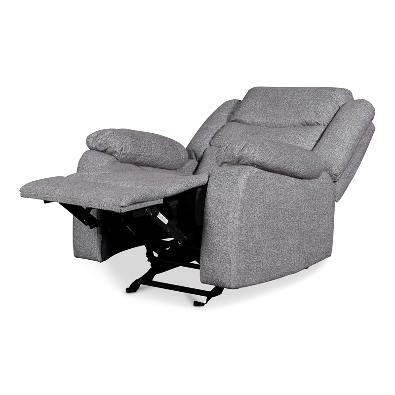 New Classic Furniture Granada Solid Wood and Fabric Glider Recliner in