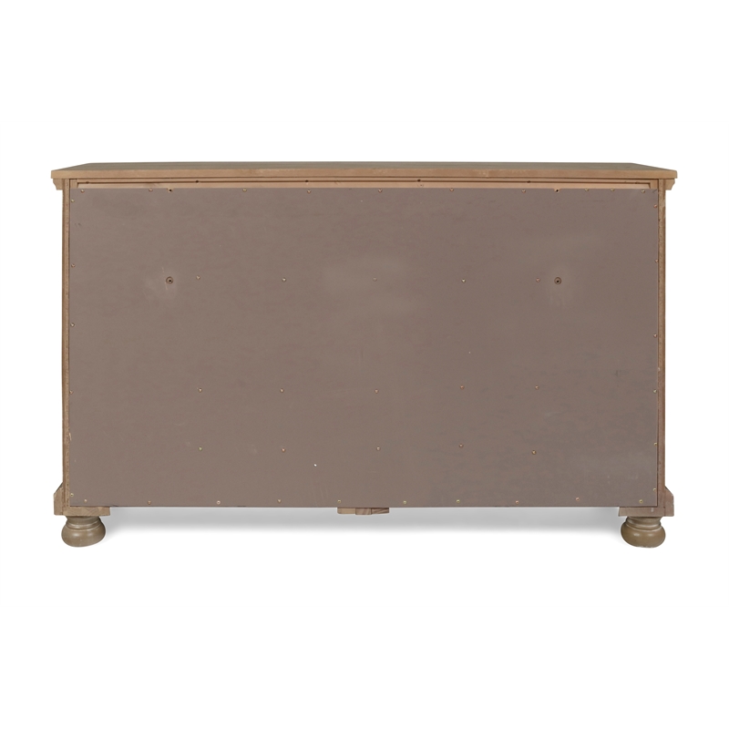 New Classic Furniture Allegra Solid Wood Engineered Wood Dresser in Pewter