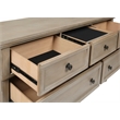 New Classic Furniture Allegra Solid Wood Engineered Wood Dresser in Pewter
