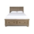 New Classic Furniture Allegra Solid Wood Engineered Wood King Bed in Pewter