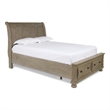 New Classic Furniture Allegra Solid Wood Engineered Wood Queen Bed in Pewter