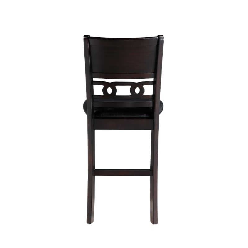 New Classic Furniture Gia Solid Wood Counter Chair in Ebony Black (Set of 2)