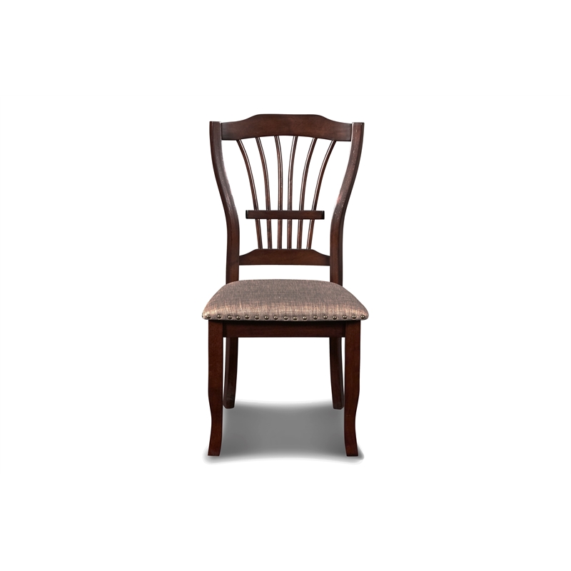 New Classic Furniture Bixby Solid Wood Dining Chairs in Espresso (Set of 2)