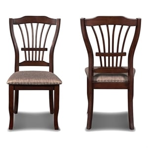 New Classic Furniture Bixby Solid Wood Dining Chairs in Espresso (Set of 2)