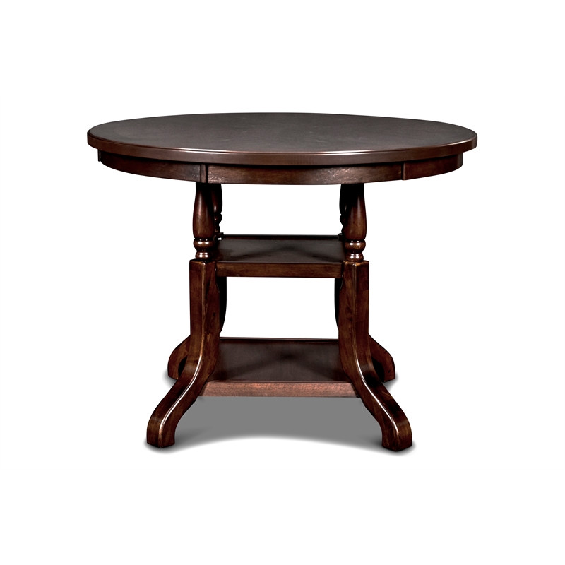 New Classic Furniture Bixby Solid Wood Counter Dining Table in Espresso | Cymax Business