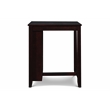 New Classic Furniture Gia Solid Wood Counter Table W/2 Chairs in Ebony Black