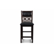New Classic Furniture Gia Solid Wood Counter Table W/2 Chairs in Ebony Black