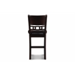 New Classic Furniture Gia Solid Wood Counter Table W/2 Chairs in Ebony Black
