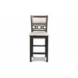 New Classic Furniture Gia Solid Wood Counter Drop Leaf Table W/2 Chairs in Gray