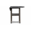 New Classic Furniture Gia Solid Wood Counter Drop Leaf Table W/2 Chairs in Gray