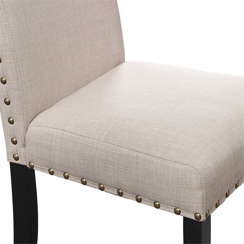 New Classic Furniture Crispin Wood Round Dining Table & 4 Chairs - Natural