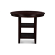New Classic Furniture Gia 5-Piece Transitional Wood Dining Set in Ebony