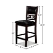 New Classic Furniture Gia 5-Piece Transitional Wood Dining Set in Ebony