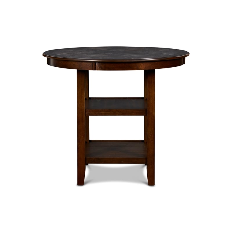 New Classic Furniture Gia 5-Piece Transitional Wood Dining Set in Cherry