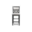 New Classic Furniture Gia 5-Piece Transitional Wood Dining Set in Gray