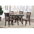 New Classic Furniture Mitchell 5-Piece Transitional Wood Dining Set in Cherry