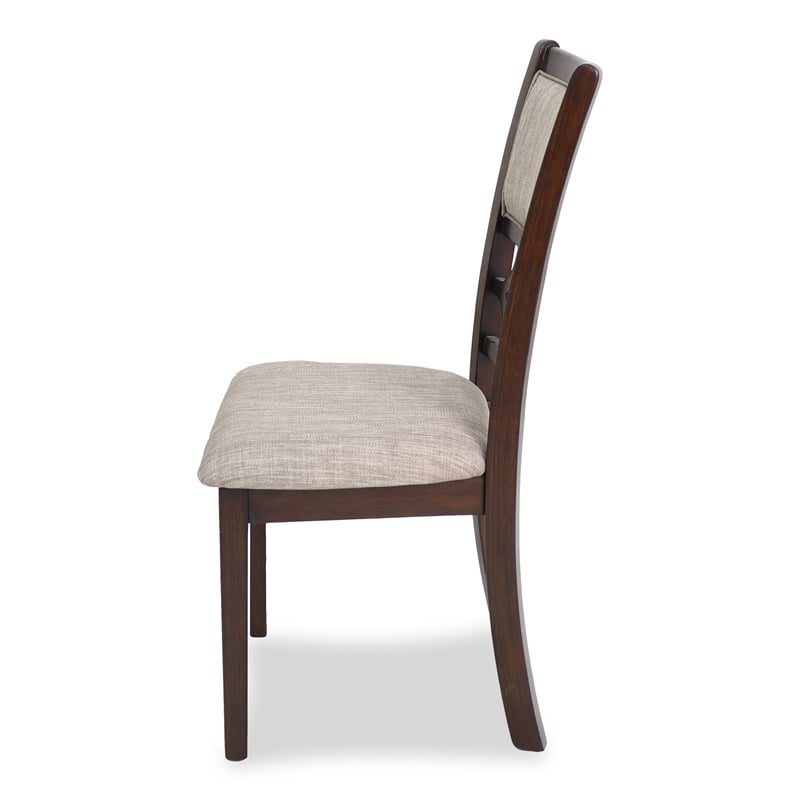 New Classic Furniture Mitchell 5-Piece Transitional Wood Dining Set in Cherry