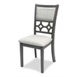 New Classic Furniture Mitchell 5-Piece Transitional Wood Dining Set in Gray