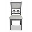 New Classic Furniture Mitchell 5-Piece Transitional Wood Dining Set in Gray