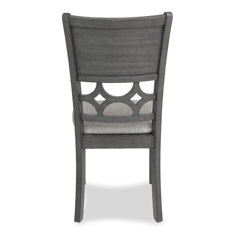 New Classic Furniture Mitchell 5-Piece Transitional Wood Dining Set in Gray