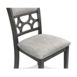 New Classic Furniture Mitchell 5-Piece Transitional Wood Dining Set in Gray