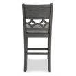 New Classic Furniture Mitchell 5-Piece Transitional Wood Counter Set in Gray