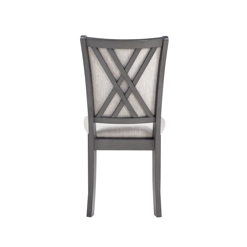 New Classic Furniture Amy 5-Piece Contemporary Wood Dining Set in Gray