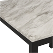 New Classic Furniture Celeste 5-Piece Faux Marble & Wood Counter Set in Black
