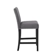 New Classic Furniture Celeste 5-Piece Faux Marble & Wood Counter Set in Gray