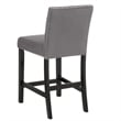 New Classic Furniture Celeste 5-Piece Faux Marble & Wood Counter Set in Gray