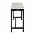 New Classic Furniture Celeste 4-Piece Faux Marble & Wood Bar Set in Black