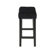 New Classic Furniture Celeste 4-Piece Faux Marble & Wood Bar Set in Black