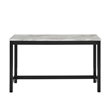 New Classic Furniture Celeste 4-Piece Faux Marble & Wood Bar Set in Gray